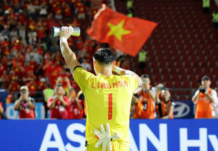 Lê Giang khẳng định vị trí số 1. Ảnh: VFF