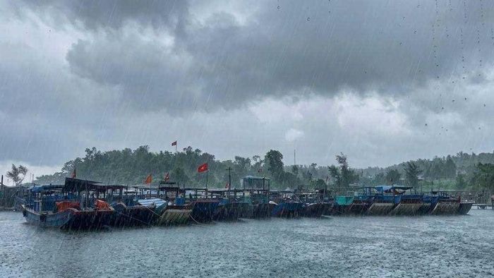 Tàu thuyền ngư dân đánh bắt trên vùng biển Cô Tô đã vào nơi tránh trú an toàn