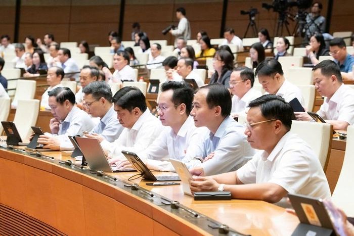   Các đại biểu tham dự Phiên họp (Ảnh: CTTĐT Quốc hội).