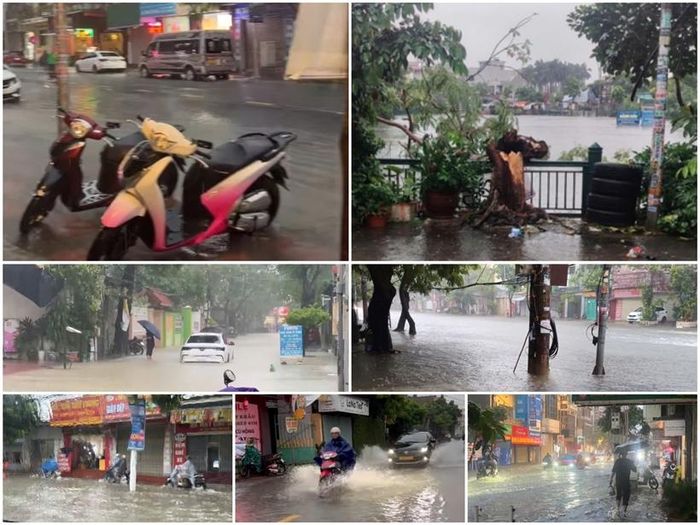 Mưa lớn kéo dài gây ngập nhiều nơi trên địa bàn TP Hải Phòng.