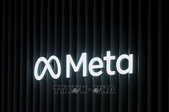 Biểu tượng của tập đoàn Meta. Ảnh: AFP/TTXVN