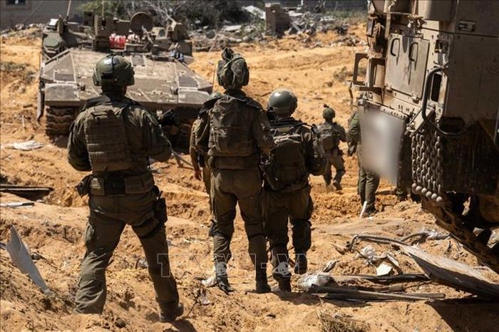 Binh sĩ Israel được triển khai tại Dải Gaza. Ảnh: THX/TTXVN
