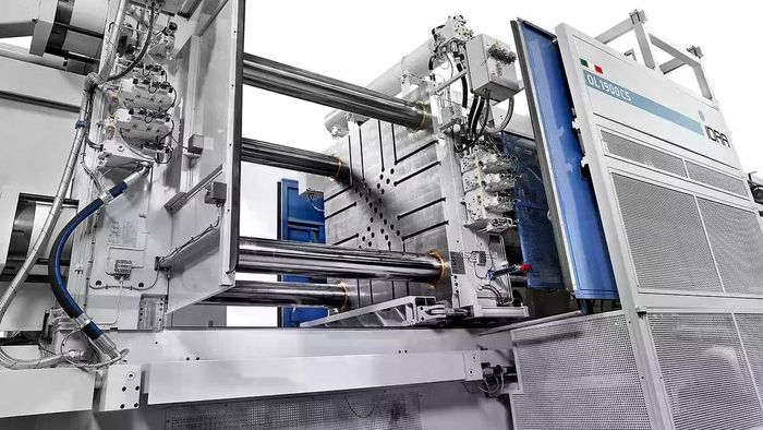 Nguyên mẫu cỗ máy Giga Press mà nhà sản xuất Italy chuyển giao cho Tesla. Ảnh: IDRA.