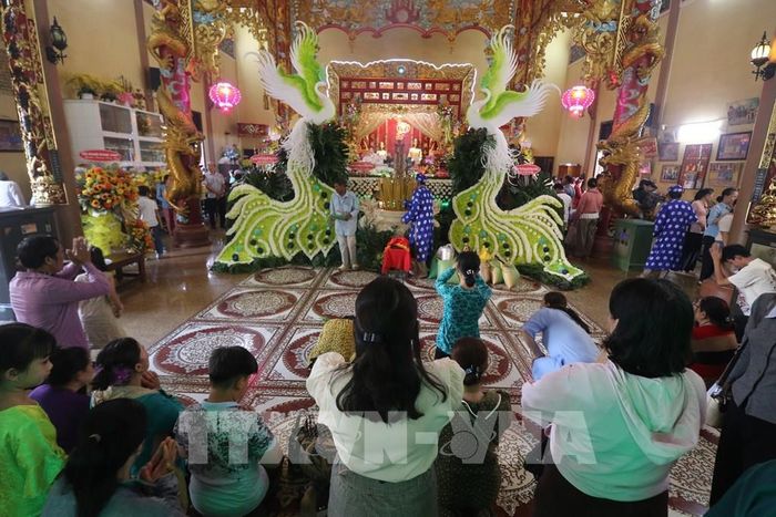 Hơn 200 năm, Đền thờ ông, bà Đỗ Công Tường là địa chỉ văn hóa, tín ngưỡng, lưu giữ ký ức về quá trình hình thành và phát triển của vùng đất Cao Lãnh. Ảnh: Hồng Thái - TTXVN