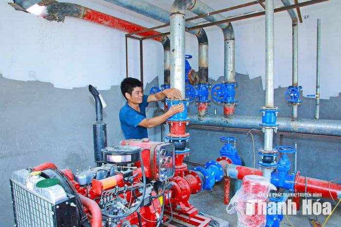 Hệ thống phòng cháy, chữa cháy, được lắp đặt bảo đảm điều kiện an toàn khi trường đi vào hoạt động.