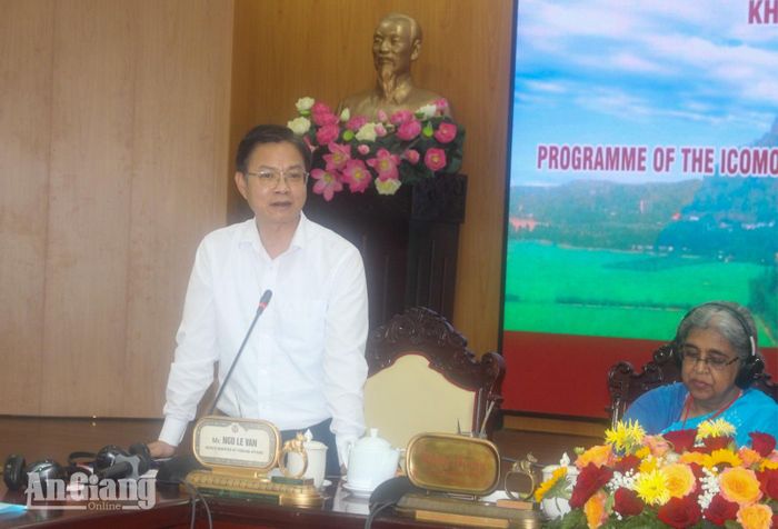 Thứ trưởng Bộ Ngoại giao Ngô Lê Văn phát biểu tại hội nghị.