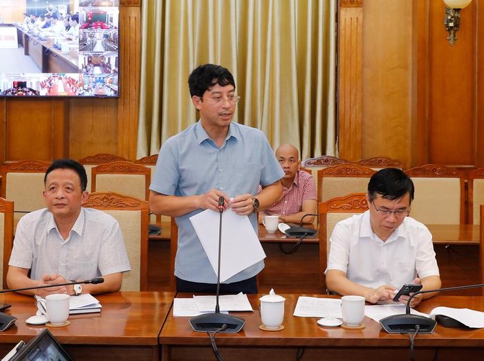  Đại diện Sở Nông nghiệp và Môi trường báo cáo. 