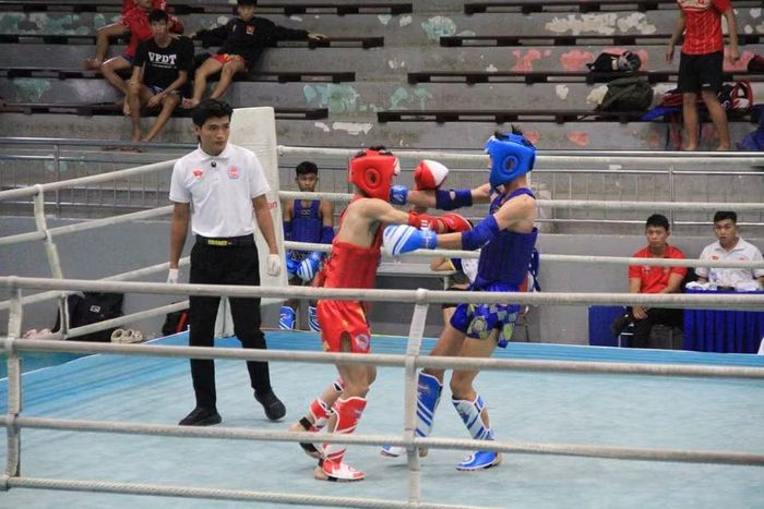  Các võ sĩ trẻ - lực lượng kế cận của Kun Khmer Việt Nam. Ảnh: Hoàng Hoài 