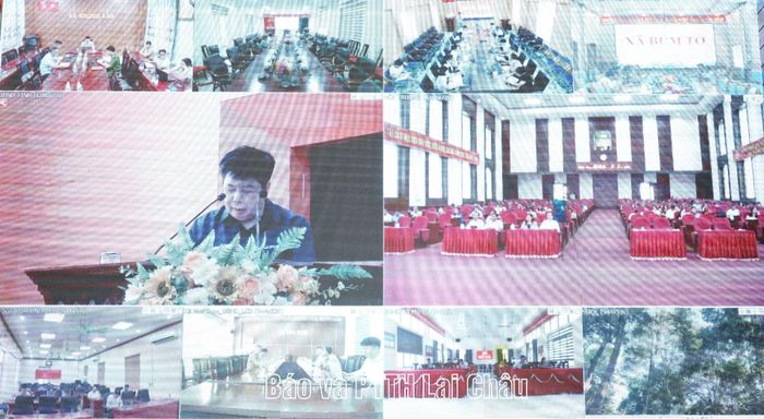Quang cảnh hội nghị tại các điểm cầu.