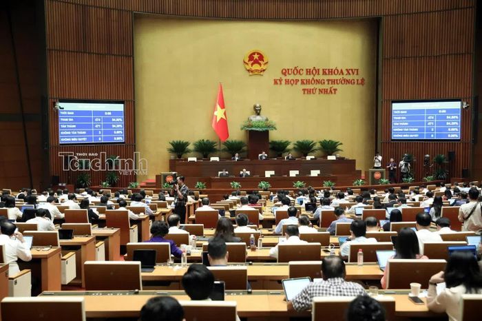 Quốc hội biểu quyết thông qua Luật sửa đổi, bổ sung một số điều của Luật Hải quan. Ảnh: Đức Thanh
