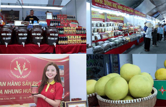 Các sản phẩm trưng bày tại hội chợ đa dạng, phong phú