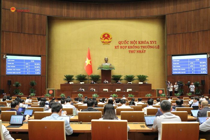 Quốc hội biểu quyết thông qua Luật Dầu khí (sửa đổi). Ảnh: Hồ Long