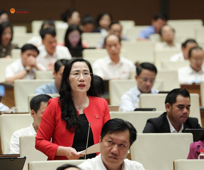 ĐBQH Nguyễn Thị Thủy (Thái Nguyên). Ảnh: Khánh Duy