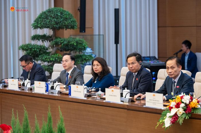Các đại biểu Việt Nam dự hội đàm