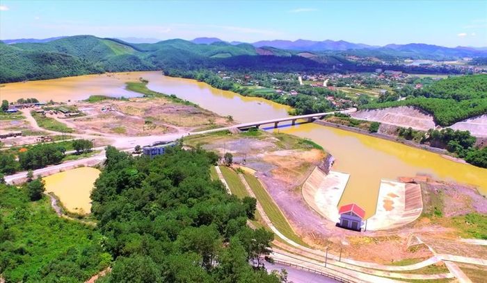 Hệ thống kênh dẫn Ngàn Trươi - Linh Cảm. (Nguồn: hatinh.gov.vn)