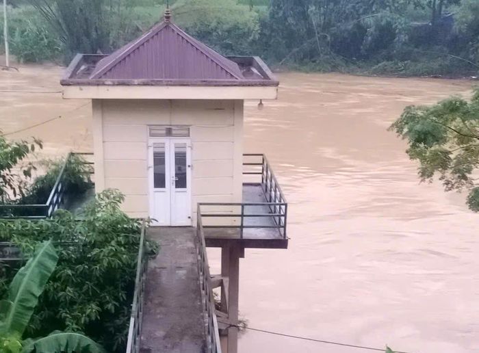 Hình ảnh lũ tại Lạng Sơn. (Nguồn: NCHMF)