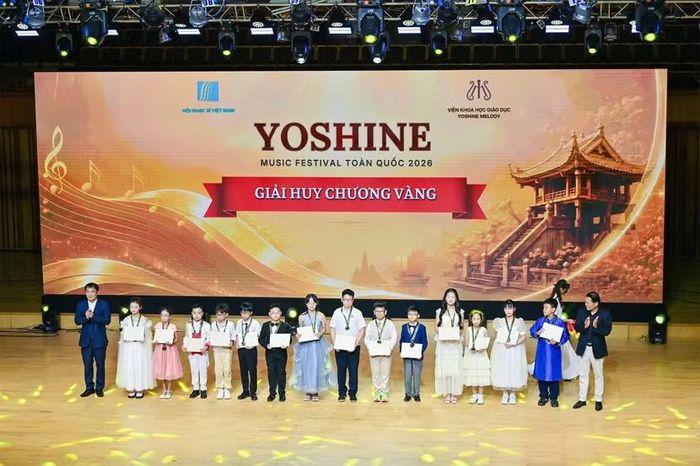 Vinh danh các tài năng trẻ giành Huy chương Vàng cuộc thi