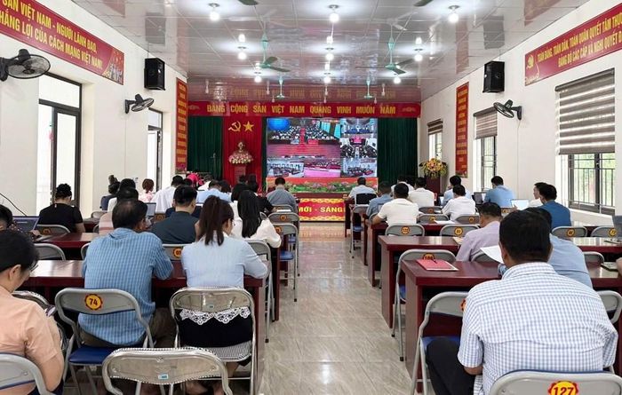 Hội nghị trực tuyến đến các xã, phường trên địa bàn tỉnh Sơn La