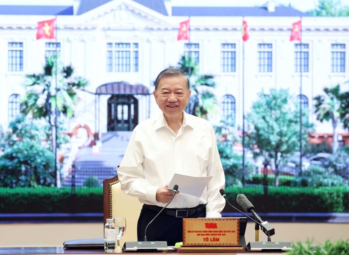 Tổng Bí thư, Chủ tịch nước Tô Lâm phát biểu chỉ đạo. Ảnh: Thống Nhất – TTXVN