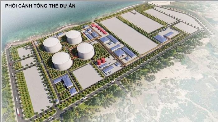 Phối cảnh tổng thể Dự án Kho LNG Bắc Trung Bộ (Nguồn: Ban Quản lý Khu kinh tế tỉnh Hà Tĩnh)