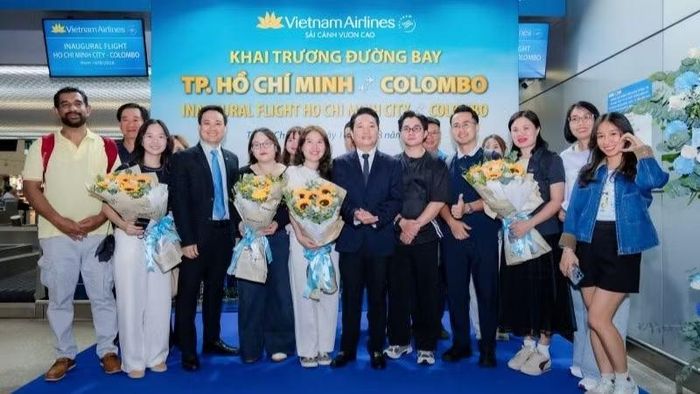 Hãng Vietnam Airlines đã chính thức khai thác đường bay thẳng giữa Thành phố Hồ Chí Minh và Colombo (Sri Lanka). (Ảnh: TRUNG PHONG)
