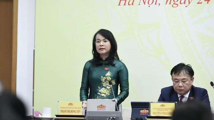 Bà Phạm Thị Hồng Yến, đại biểu Quốc hội hoạt động chuyên trách tại Ủy ban Kinh tế và Tài chính của Quốc hội. (Ảnh: QH)
