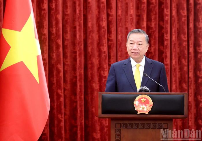 Tổng Bí thư, Chủ tịch nước Tô Lâm phát biểu giao nhiệm vụ cho các đồng chí vừa được bổ nhiệm chức danh Kiểm sát viên Viện Kiểm sát nhân dân tối cao.