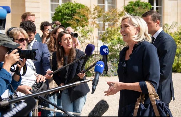 Ứng cử viên Marine Le Pen đang dẫn đầu các cuộc thăm dò trong cuộc bầu cử tổng thống Pháp vào năm tới. Ảnh: Bloomberg