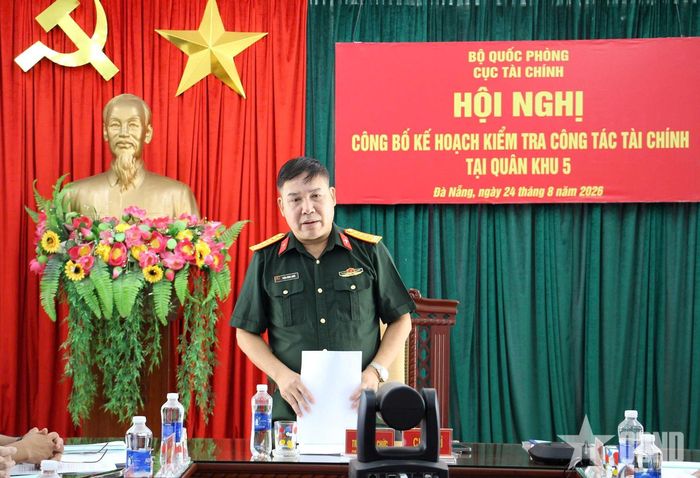 Đại tá Trần Công Chức quán triệt mục đích và yêu cầu của kế hoạch kiểm tra.