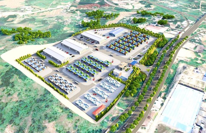 Phối cảnh Dự án cảng cạn Hòa Nhơn.
