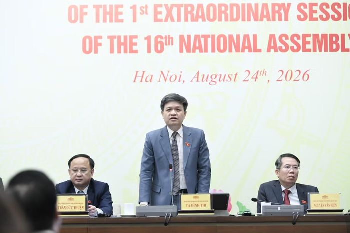 Phó Chủ nhiệm Ủy ban Khoa học, Công nghệ và Môi trường,Tạ Đình Thi.. Ảnh Quốc hội.