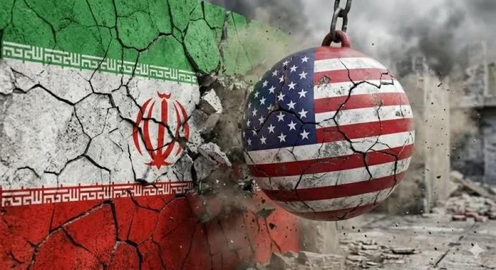 Mỹ chuẩn bị tiến hành chiến dịch cô lập kinh tế lớn với Iran. (Ảnh tạo bằng AI)
