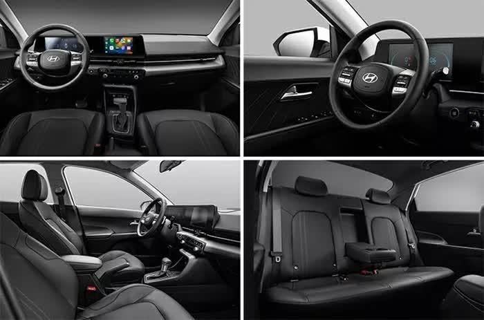 Khoang nội thất Hyundai Accent được thiết kế theo hướng hiện đại và thực dụng.
