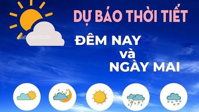 Dự báo thời tiết Hà Nội, có lúc mưa rào và dông, gió cấp 2-3.
