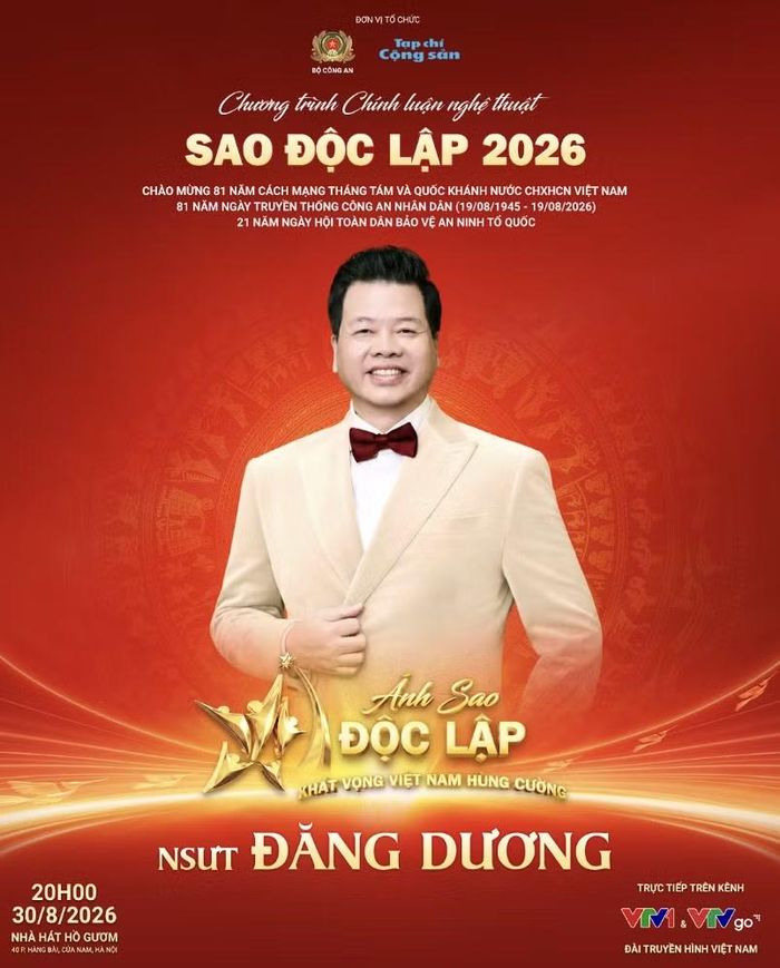 NSƯT Đăng Dương tham dự chương trình "Sao Độc Lập" 2026. Ảnh: BTC