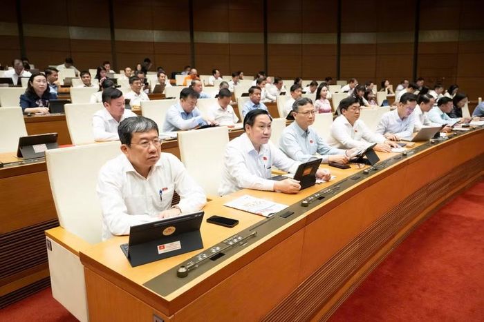 Các đại biểu tham dự phiên họp. Ảnh: QH.