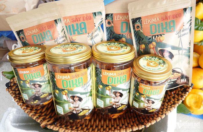 Sản phẩm lêkima sấy dẻo của chị Diệu