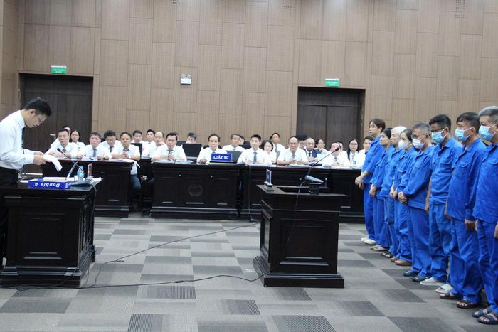 Phiên tòa xét xử vụ án. Ảnh: MH