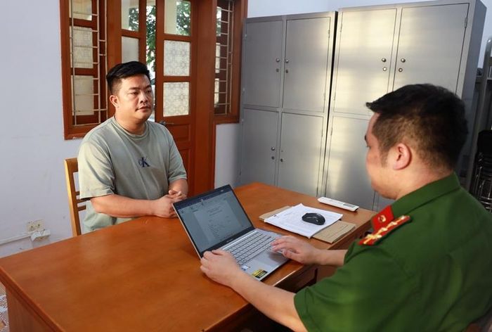  Bị can Vũ Hoàng Hải (tên thường gọi Hải SAPA TV). Ảnh: BCA