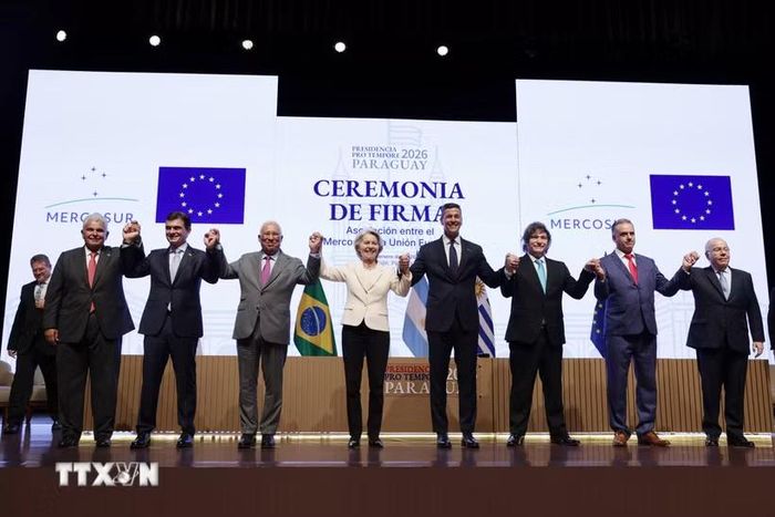 EU và Mercosur ký kết hiệp định đối tác lịch sử. (Ảnh: TTXVN phát)