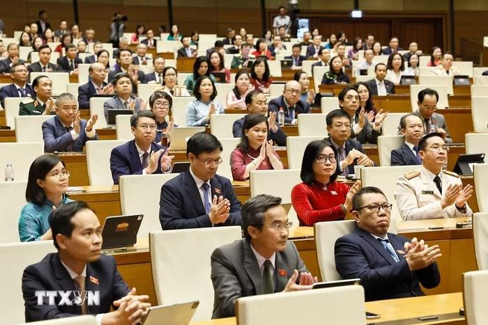 Đại biểu tại Kỳ họp không thường lệ thứ nhất. (Ảnh: Doãn Tấn/TTXVN)