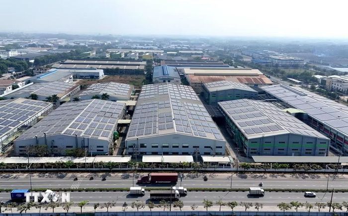 Một góc Khu công nghiệp VSIP (Thành phố Hồ Chí Minh). (Ảnh: Thanh Vũ/TTXVN)