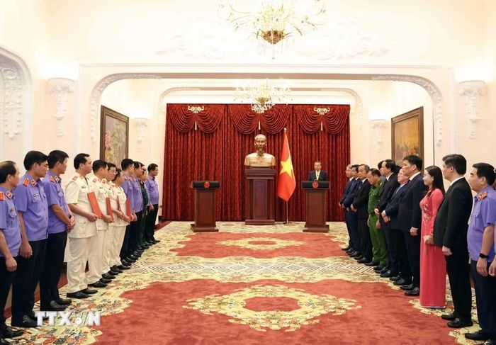 Tổng Bí thư, Chủ tịch nước Tô Lâm phát biểu giao nhiệm vụ. (Ảnh: Thống Nhất/TTXVN)