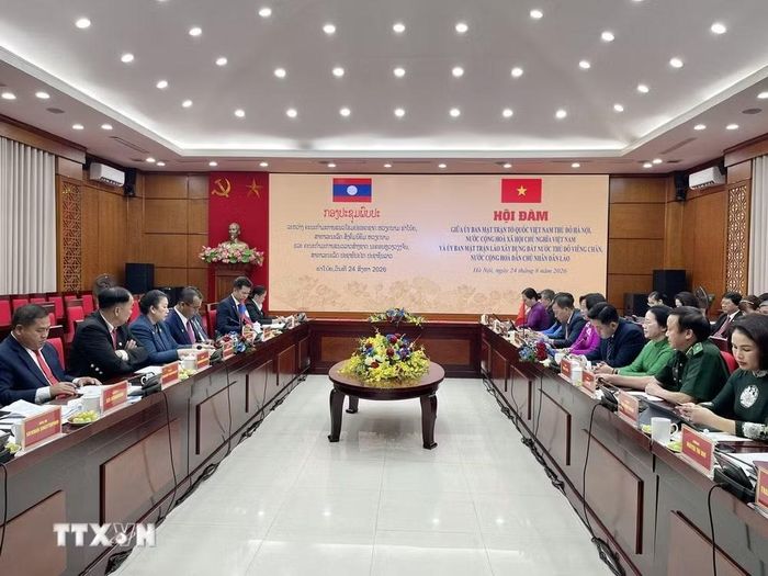 Toàn cảnh buổi Hội đàm. (Ảnh: Hùng Mạnh/TTXVN)