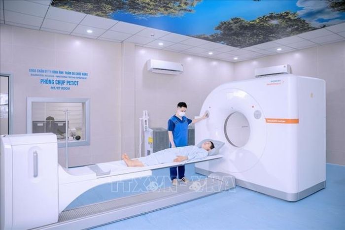 Hệ thống PET/CT tầm soát ung thư hiện đại tại bệnh viện VPMED Tân Hưng (phường Tân Hưng, thành phố Hải Phòng).