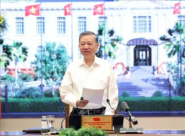 Tổng Bí thư, Chủ tịch nước Tô Lâm phát biểu chỉ đạo. Ảnh: Thống Nhất/TTXVN