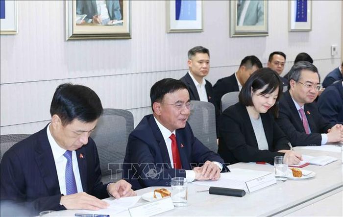 Thường trực Ban Bí thư Trần Cẩm Tú phát biểu. Ảnh: Phương Hoa/TTXVN