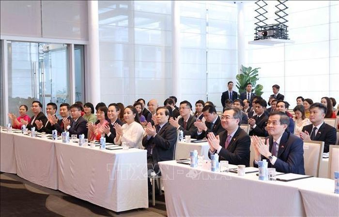 Các đại biểu dự buổi gặp gỡ. Ảnh: Phương Hoa/TTXVN