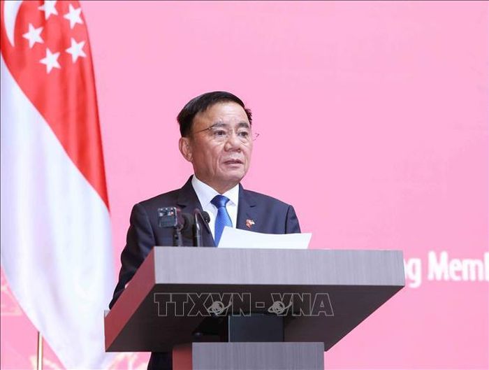 Thường trực Ban Bí thư Trần Cẩm Tú phát biểu tại Lễ kỷ niệm. Ảnh: Phương Hoa/TTXVN