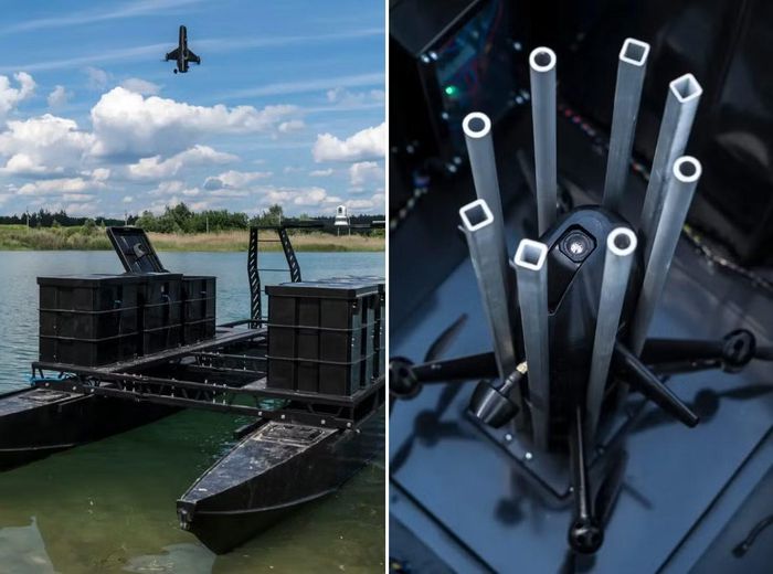 Một tên lửa đánh chặn Guardian do Powerus sản xuất đã được thử nghiệm vào tháng 6 tại Poltava, Ukraine. Ảnh: NYTimes.